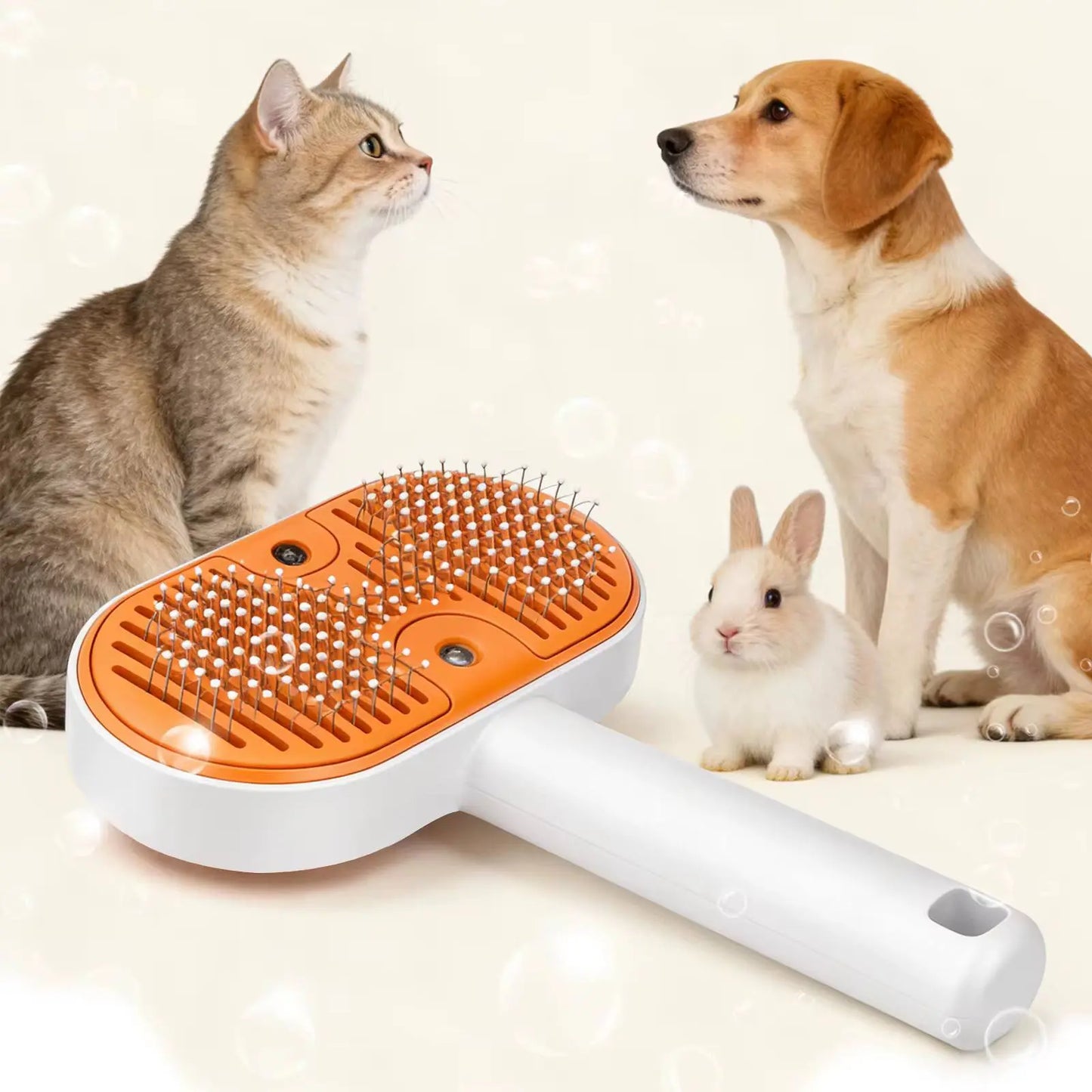3-in-1 Steam Pet Grooming Brush for Cats & Dogs