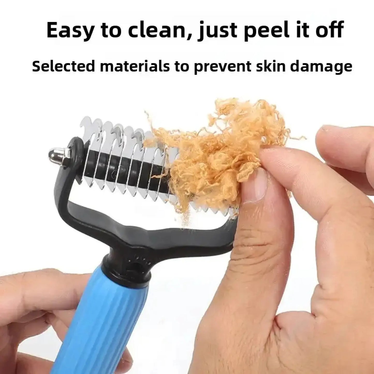 Dog Detangling & Deshedding Comb – Double-Sided Stainless Steel Grooming Tool for Removing Mats, Tangles & Loose Fur